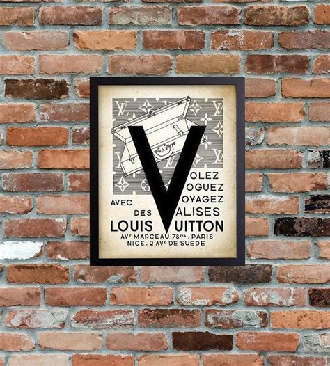 etsy louis vuitton wall art|Louis Vuitton pictures for wall.